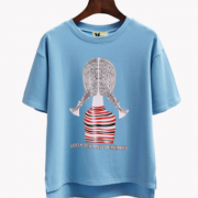 2018夏季新款韩版圆领短袖t恤女 宽松大码女装T恤厂价直销63001