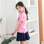 校服定做学生班服夏装短袖幼儿园服纯棉韩版中小学生运动服套装