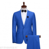 广州西服加工厂 厂家直销蓝色男西服套装 男西服加工厂加工西服