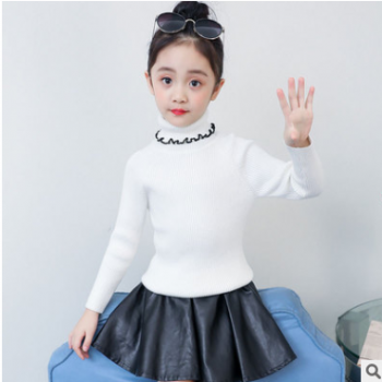 厂家直销大货供应女童毛衣2018年新款韩版百搭8色可选一件代发
