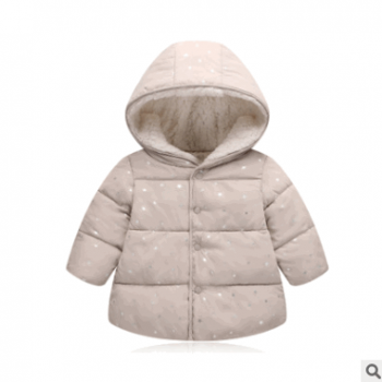 儿童棉衣新款冬季韩版小童棉袄短款加厚连帽女童棉服外套厂家批发