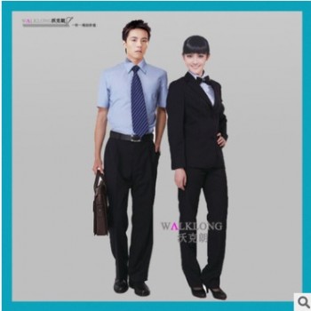 商务西服 男女同款经典黑色纯色商务西服团体定做WK-MH5201