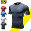 MZ新款印花健身服上衣男运动跑步速干压缩训练高弹紧身供ebay