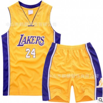篮球服套装定做 科比篮球衣 训练运动比赛男队服定制儿童球衣