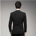 【厂家现货】商务休闲男士修身西服 韩版职业套装 量身定做工作服