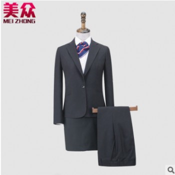 2019春季小西装女工作服 女士正装修身商务西服职业套装