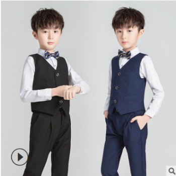男儿童西装套装花童王子礼服韩版男孩小朋友孩子小西服钢琴演出服