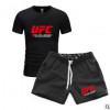 速卖通UFC格斗Ultimate Fighting短袖休闲MMA男女T恤运动短裤套装