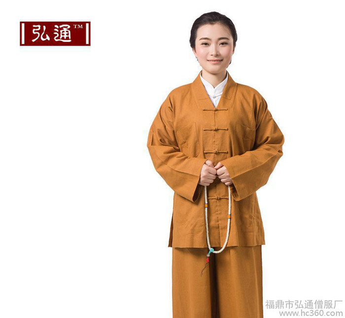 【弘通】亚麻短褂/衫天然棉麻僧服僧衣夏季男女款佛教小褂