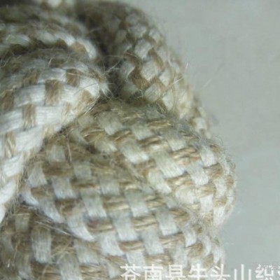 直销棉麻宠物溜溜球咬绳 包芯辅料编织绳 可定做工艺规格