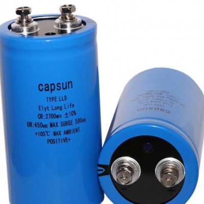 450V2700UF纽扣机电容,高压电容器,电焊机电容CAPSUN实际使用11年