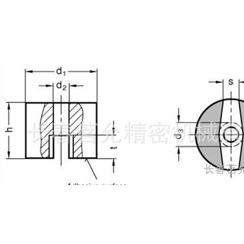 产品GN 60 纽扣形磁体价格，磁体材料  工作温度 280°C图2