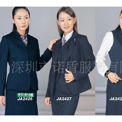 韩版西装职业装学校老师礼服公司集团职员职业装图3