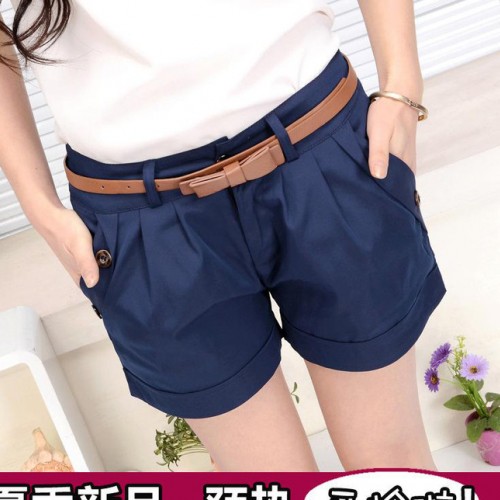 2014新款韩版女西装短裤夏装 大码短裤热裤胖mm显瘦短裤