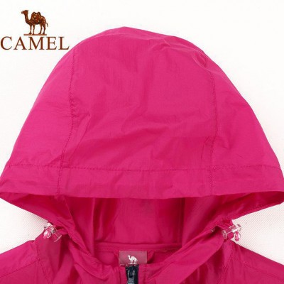 CAMEL**户外女皮肤风衣 运动皮肤风衣透气快干衣 A5S