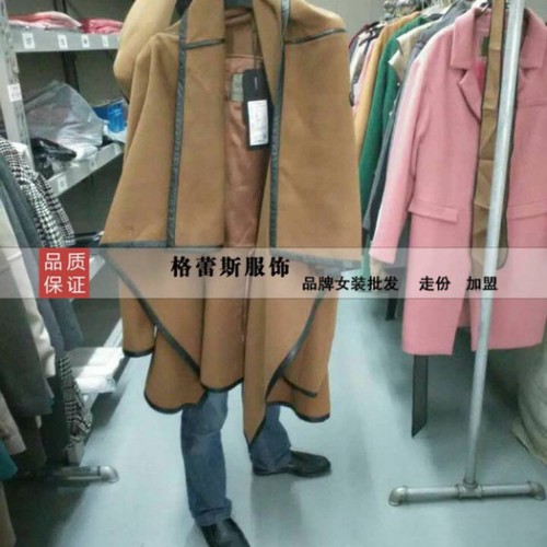 江西品牌女装尾货批发 品牌大衣折扣 格蕾斯女装女式风衣/大衣图8