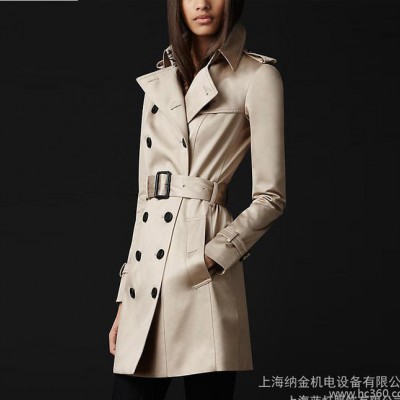 上海风衣外套加工厂  双排扣大衣小批量贴牌加工 经销代工