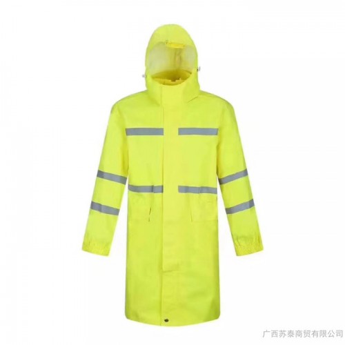 广西反光衣 反光雨衣 反光马甲 环卫雨衣 防雨服饰图3