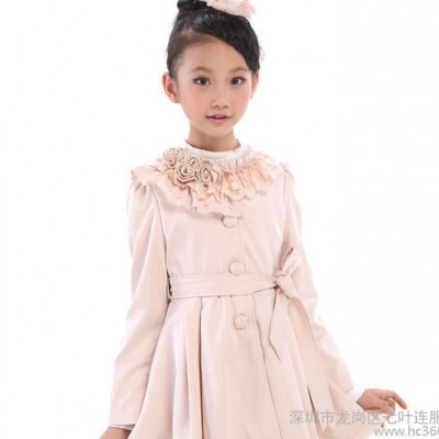 童外套 女童风衣 2015春季韩版儿童外套风衣 中大童公主外