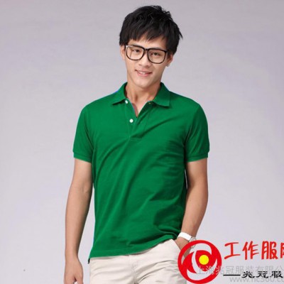 上海polo衫男士夏季POLO衫男装翻领男士T恤短袖广告衫定做