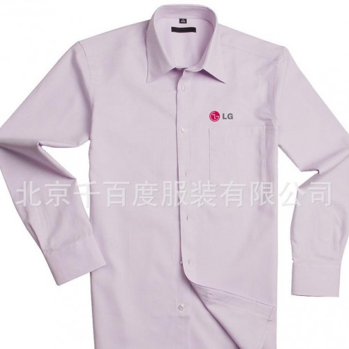 北京衬衫厂定做加工**韩版修身时尚简约外滩男士衬衫 女士衬衫