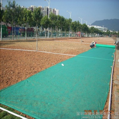 深圳厂家现货 绿化边坡无纺布施工防尘无纺布 绿色盖土布专用