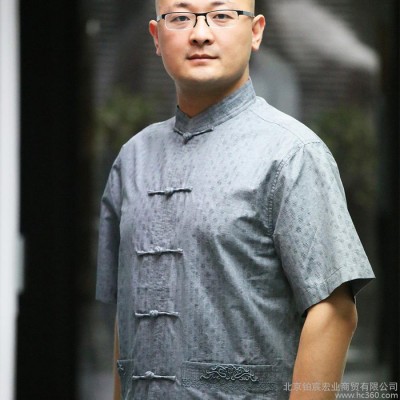 中国风传统文化服男士唐装短袖中式男装民族服装 短袖男