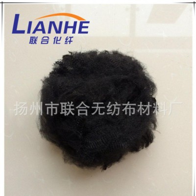【联合化纤】-高品质黑色3D-6D涤纶短纤（用于汽车内饰）