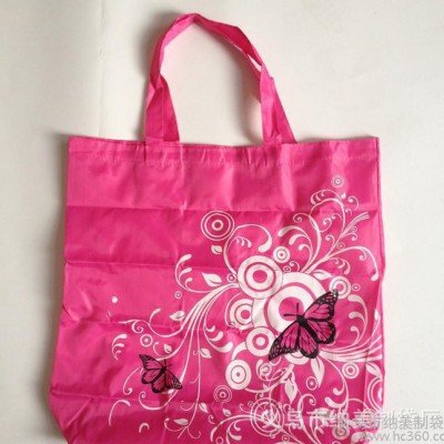 创意环保加密涤纶折叠购物袋 满版青花瓷印花广告宣传礼品布袋