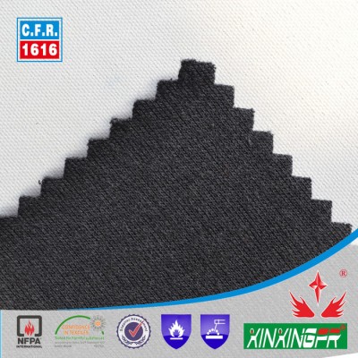 CFR1615 全棉阻燃针织罗纹布用于户外运动服