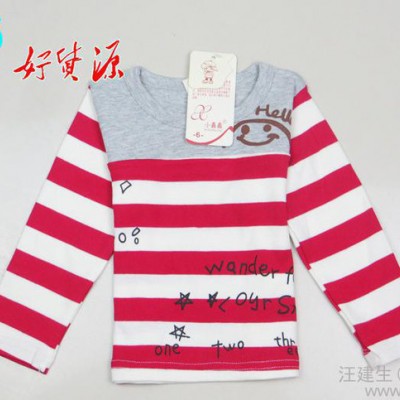 2014新款儿童纯棉T恤 低价童装货源 童打底衫衣服