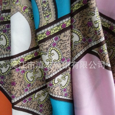 高端丝巾定制 丝绸真丝丝巾定做 起订量低 围巾订制面料可选