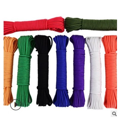 彩色尼龙捆绑绳子 耐磨户外晾衣绳窗帘拉绳 手工编织DIY装饰绳