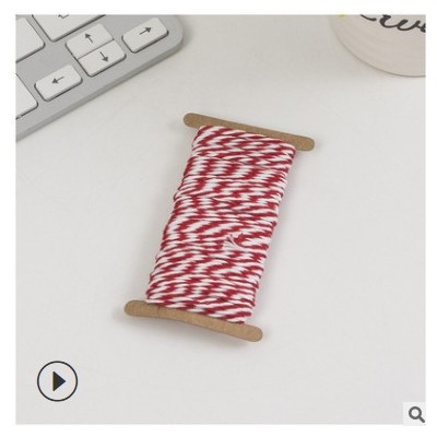 厂家销售2mm双色棉绳粽子线吊牌绳DIY手工包装礼品绳子绕纸卡定制