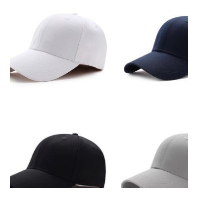 帽子女士韩版纯色光板黑色男士cap遮阳定制棒球logo户外鸭舌帽